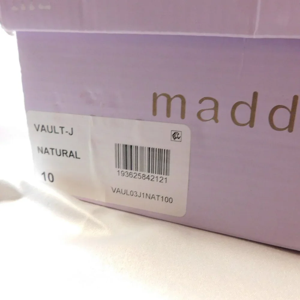 Madden Girl Vault J Platform Wedges Natural Color Size 10 Woman's NEW
